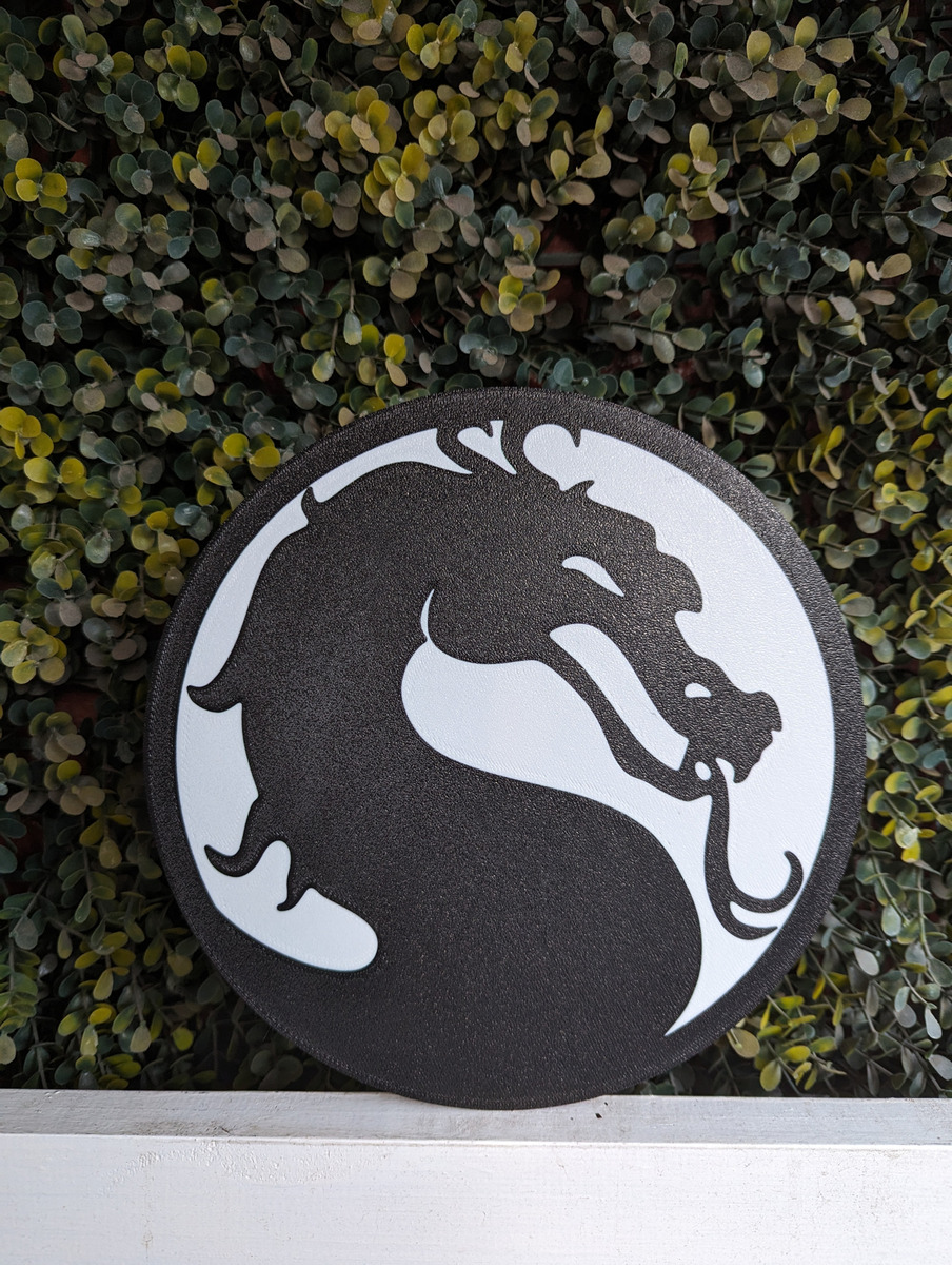 Lampara Velador Led 3d Mortal Kombat Negro Blanco - Image 2