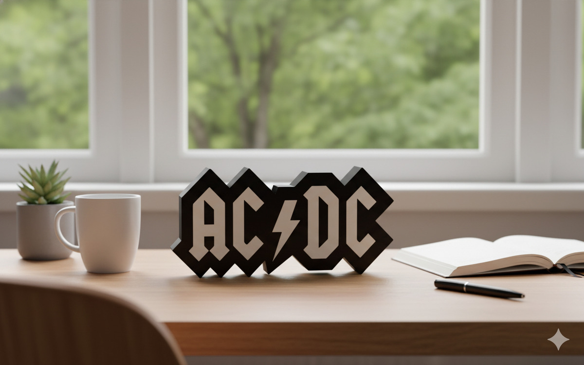 Lampara Velador Led 3d Acdc Negro Blanco