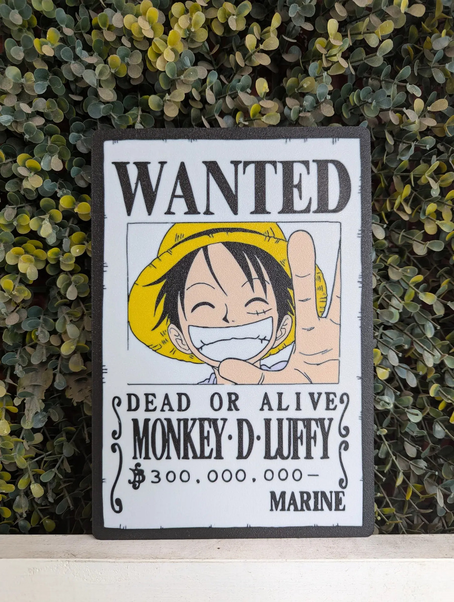 Lampara Velador Led 3d Luffy One Piece Casatridimensional Negro Blanco - Image 2