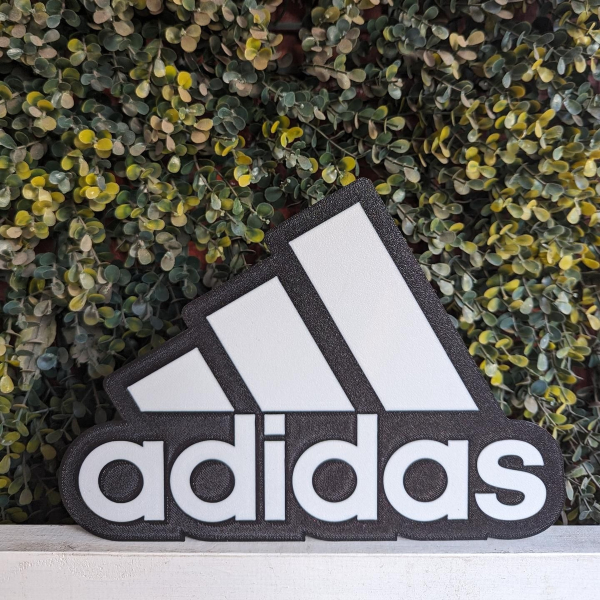 Lampara Velador Led 3d adidas Negro Blanco - Image 2