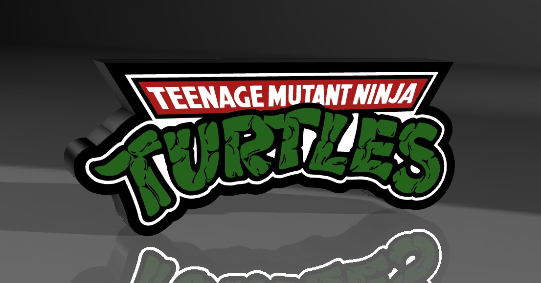 Lampara Velador Led 3d Tortugas Ninjas Negro Blanco - Image 3