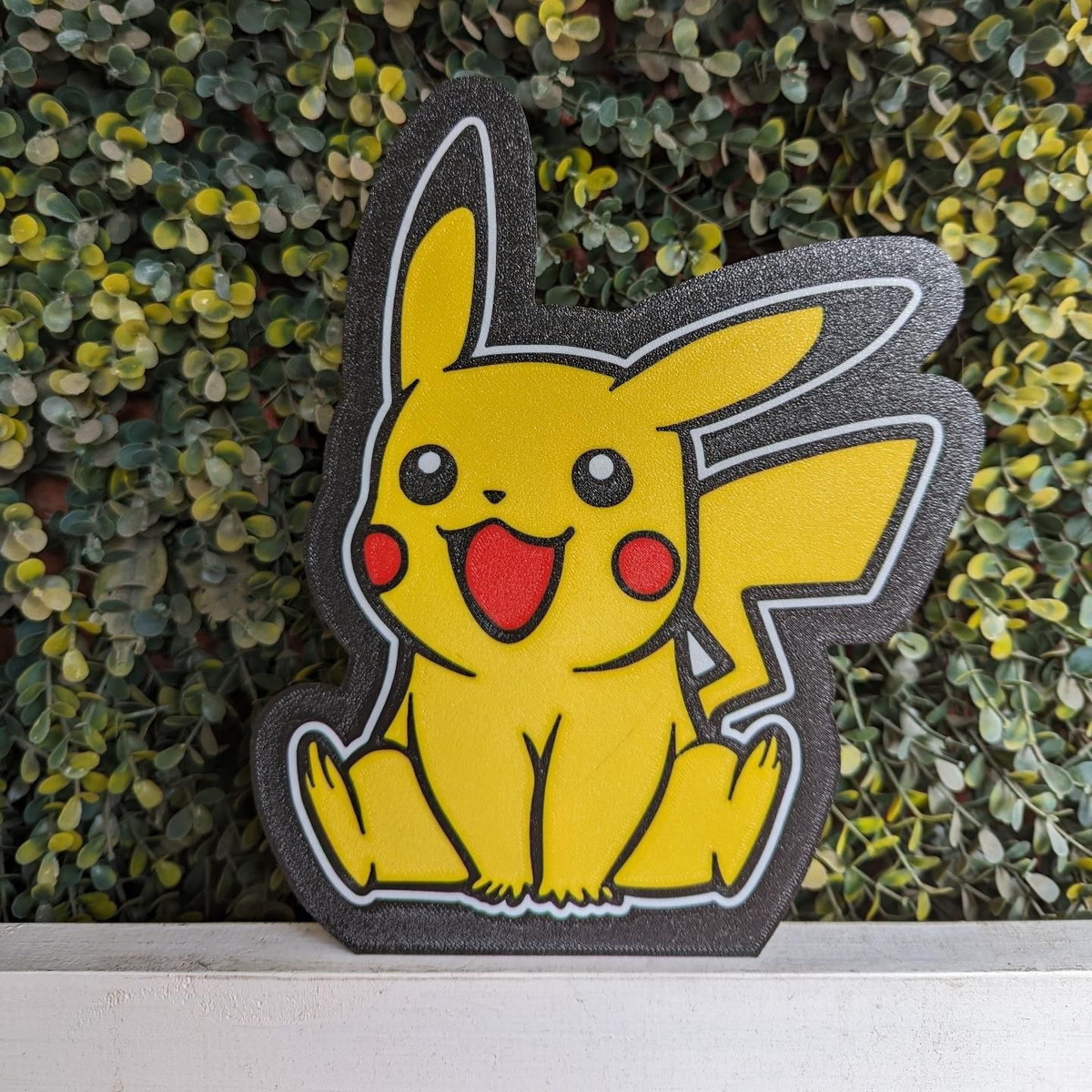 Lampara Velador Led 3d Pikachu Negro Blanco - Image 2