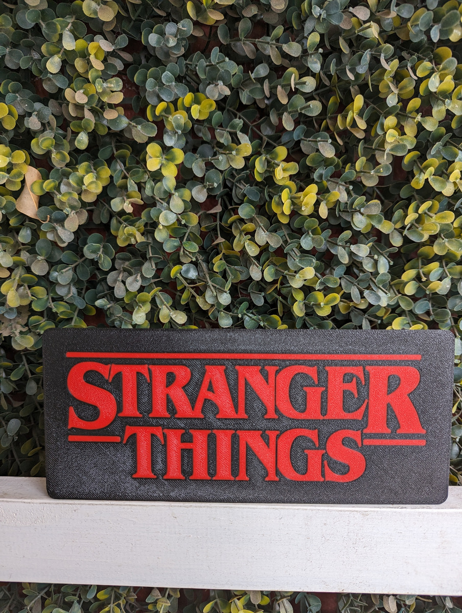 Lampara Velador Led 3d Stranger Things Negro Blanco - Image 2