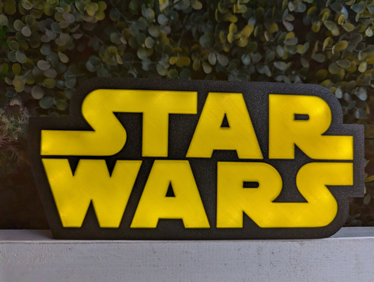 Lampara Velador Led 3d Starwars Negro Blanco - Image 3