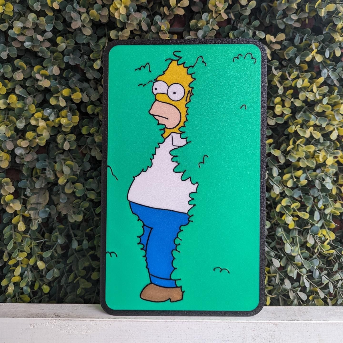 Lampara Velador Led 3d Homero Arbusto Negro Blanco - Image 2