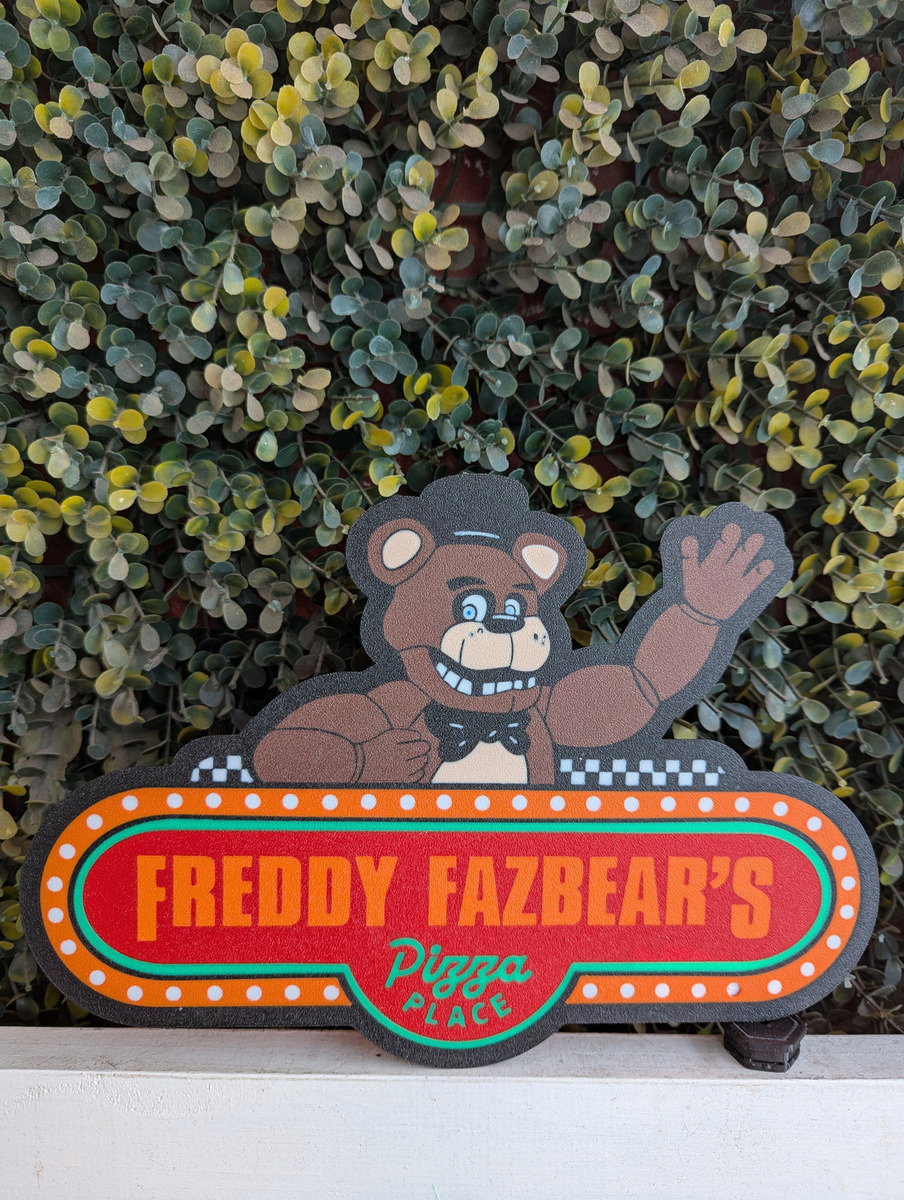 Lampara Velador Freddy Fazbear - Casatridimensional 24x20 Cm Negro Blanco - Image 2
