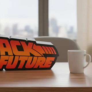Lampara Velador Volver Al Futuro (3 Colores Misma Lampara) Negro Blanco