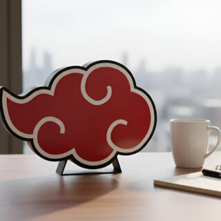 Lampara Velador Led 3d Akatsuki Naruto Negro