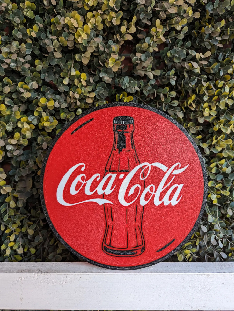 Lampara Velador Led 3d Coca Cola Negro Blanco - Image 2