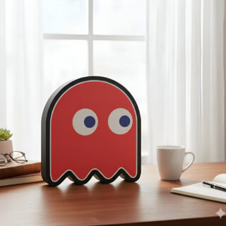 Lampara Velador Led 3d Fantasma Rojo Negro Blanco