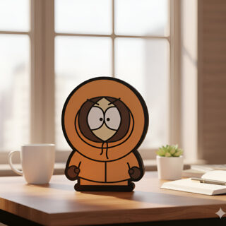 Lampara Velador Led 3d South Park Kenny Negro Blanco