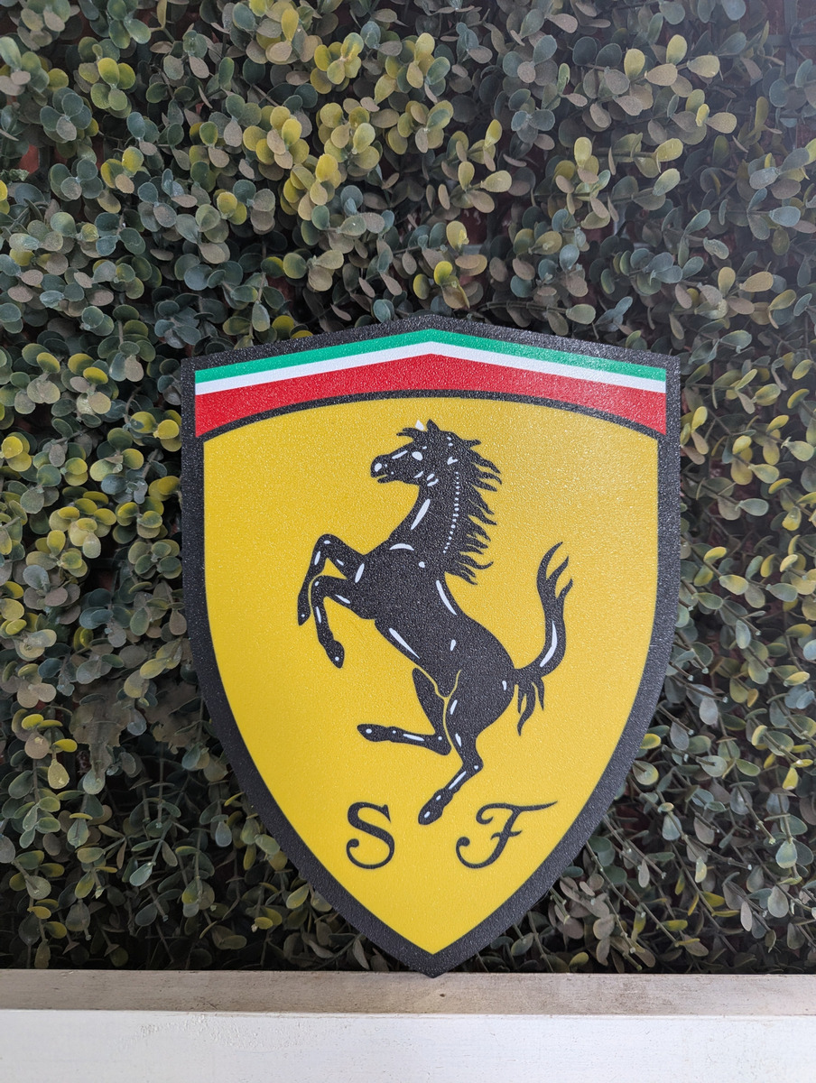 Lampara Velador Led 3d Ferrari Negro - Image 2