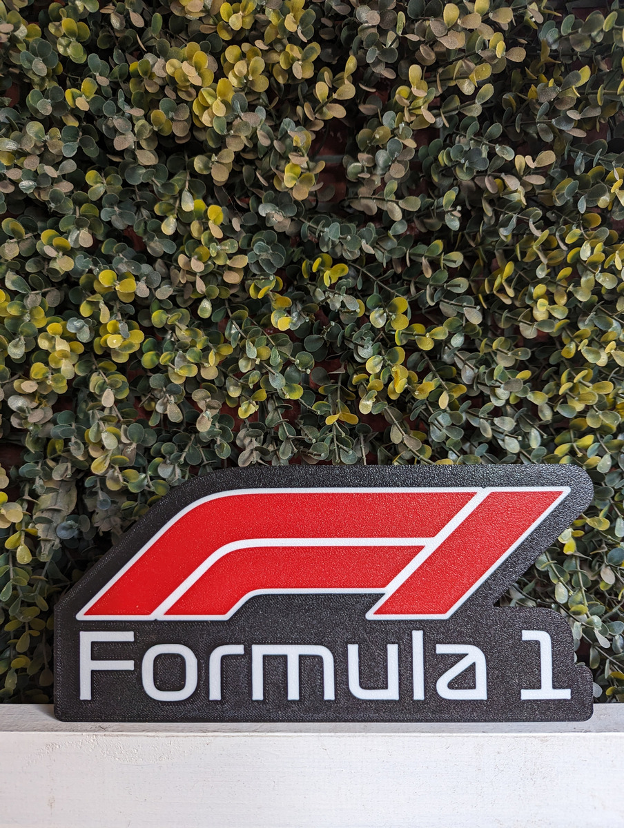 Lampara Velador Led 3d Formula 1 Negro Blanco - Image 2