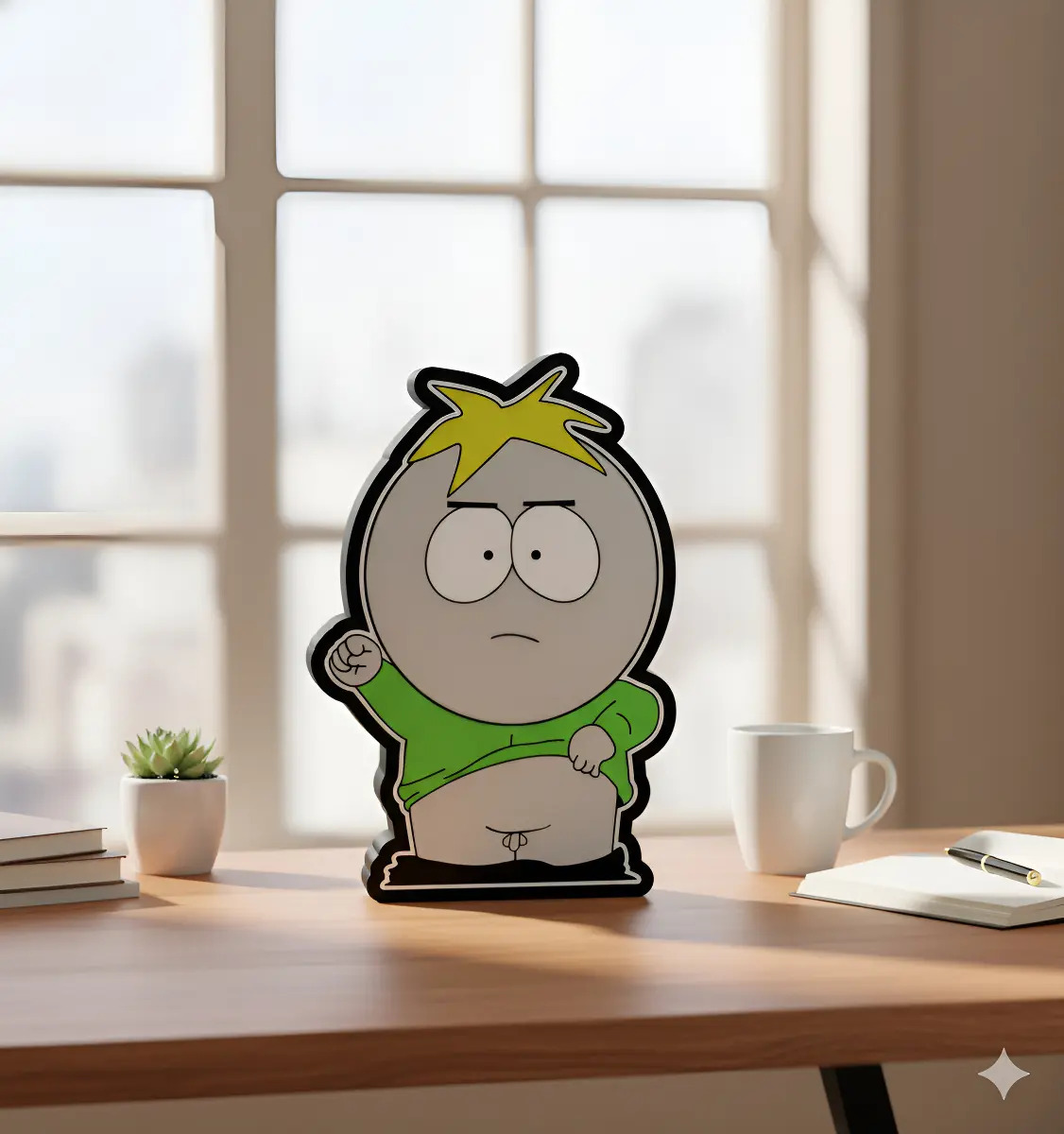 Lampara Velador Led 3d South Park Carmat 1 Negro Blanco