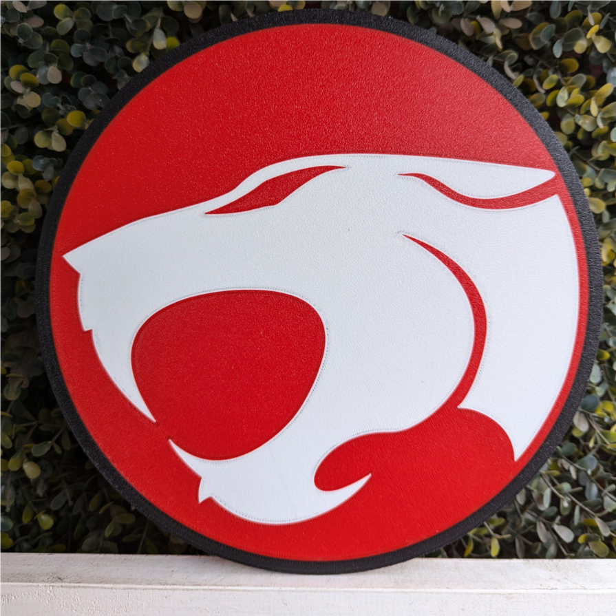 Lampara Velador Led 3d Thunthercats Negro Blanco - Image 2