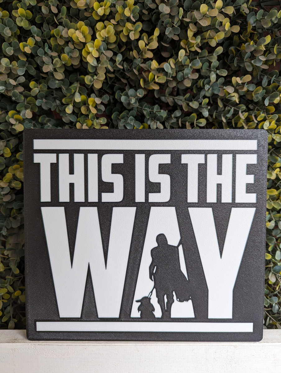 Lampara Velador Led 3d Mandalorian This Is The Way Baby Joda Negro Blanco - Image 2