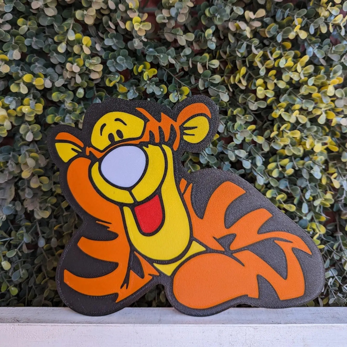 Lampara Velador Led 3d Tigger Winnie Pooh Negro Blanco - Image 2