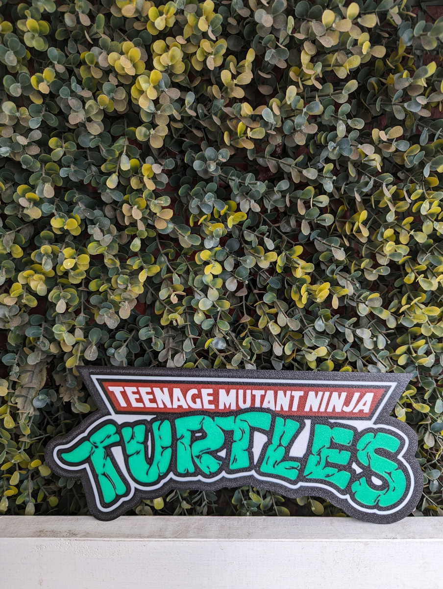 Lampara Velador Led 3d Tortugas Ninjas Negro Blanco - Image 2